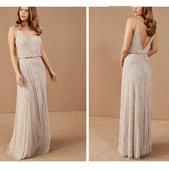BHLDN Fidelia Beaded Maxi Dress NWT - Picture 3 of 4